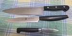 Zwilling Ja Henckels Knives: 31625-200 Chef 38900-160 Slicer 31070-080 Paring. Fixed Price $45.00.