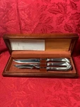 Blair House Stainless Steel Carving Set Wood Box. Fixed Price $39.00.