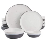 Gibson Elite Rhinebeck 16 Piece Round Stoneware Dinnerware Set Blue. Fixed Price $71.99.