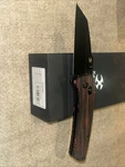 Kansept Knives Main Street Crossbar Lock Black & Red G10 Folding Knife T1015V5. Fixed Price $74.99.
