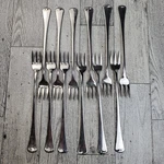 Oneida American Artistry Cocktail Fork X12 Seafood Pickle Olive Stainless Steel. Fixed Price $28.00.