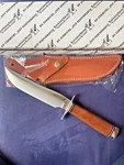 Blackjack Knives Model #3 Fighter Fixed Natural Canvas Micarta Handle. Fixed Price $369.55.