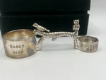 Neiman Marcus 4.75" Godinger Silver Plate Night Owl Early Bird Coffee Scoop Box. Fixed Price $42.14.