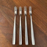Lot Of 4 Gense Facette 18-8 Stainless Sweden Pickle Olive Forks 6.75IN. Fixed Price $44.95.