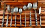 Oneida * Northland San Francisco Black Accent Stainless Flatware Choice (130). Fixed Price $8.99.