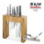Global Ikasu 7PC Knife Block Set & 3 Stage Mino Sharpener. Fixed Price $329.77.