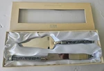 Vintage Stunning Oleg Cassini Crystal Handle Wedding Cake Knife & Server Set. Fixed Price $22.95.