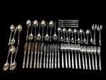 WMF1 Outline Dots Flatware Set 56PC Cromargan 18/10 Stainless Germany Service. Fixed Price $120.00.
