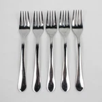 Lot Of 5 Gourmet Settings Windermere (stainless) Flatware Dinner Forks 8". Fixed Price $18.19.