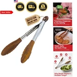 Wooden Tongs For Cooking Salad Grilling Baking Nonstick Kitchen 12 Inch. Fixed Price $60.81.