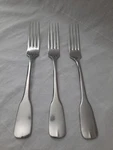 Ginkgo Helmick Alsace Set Of 3 Forks 8.5" Korea Stainless 18/10 Nice. Fixed Price $59.95.