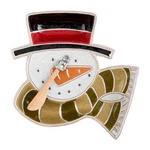 Mud Pie Home Winter Snowman Section Server Christmas Platter Spreader Set. Fixed Price $39.59.