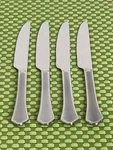 International Capri Stainless 4 Dinner Knives Frosted Glossy Flatware New. Fixed Price $13.16.