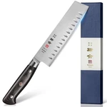 Kanngou 7 Inch Nakiri Japanese Cleaver Knife, AUS-8 Alloy Steel Kitc. Fixed Price $76.08.
