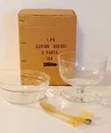 New Caviar Server 2 Piece Set Glass Dish & William Sonoma Cavier Spoon. Fixed Price $35.00.