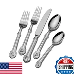 Wallace Napoleon Bee 5-PC 18/10 Stainless Steel Flatware Place Setting Gold Acce. Fixed Price $42.67.