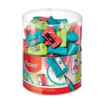 Maped Vivo 1 Hole Pencil Sharpener Pack Of 75 Assorted Colors 506300. Fixed Price $30.50.