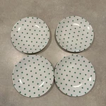Set 4 Kate Spade New York Raise Glass Accent Salad Polka Dot Plate Melamine 6. Fixed Price $16.99.