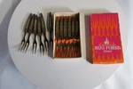 12 - Vintage 1960'S Disneyland Bronze Plated Mini Forks One Box. Fixed Price $15.00.