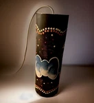 Spring Drum Thunder Tube Maker Bali Turtle Hand Painted 10 1/2 X 3 Inch. Fixed Price $22.00.