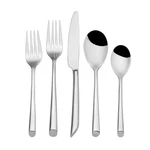Towle Living 42-PIECE Silverware Set, Service For 8, Wave Flatware Cutlery Se.... Fixed Price $145.12.