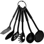 6PC Kitchen Cooking Utensil Set Ring Spatula Serving Spoons Non Stick Safe. Fixed Price $16.99.