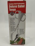 Norpro Stainless Steel Professional Deluxe Salad Tongs 10 1/4" Nib Free Ship. Fixed Price $25.99.