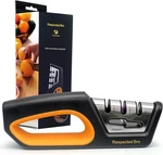 4-IN-1 Knife And Scissors Sharpener, Premium Kitchen Black Yellow. Fixed Price $26.76.