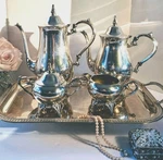 Vintage Wm Rogers Silver Plated Polished Tea Service Set; 6-PIECE Euc/mint!. Fixed Price $157.97.