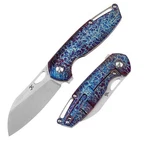 Kansept Knives Model 6 S35VN Blue Lightning Titanium Flipper Knife Edc K1022B8. Fixed Price $189.00.