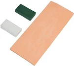 Double 8" X 3" Leather Strop With Dual-sidedt Tape, Green & White Polish.... Fixed Price $16.94.