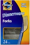 Diamond #97 24 Ct Clear Plastic Disposable Heavyweight Forks - 12 Pack. Fixed Price $69.90.