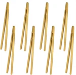 8-PACK 7" Bamboo Toaster Tongs Reusable Wooden Kitchen With Anti-slip. Fixed Price $11.21.