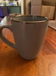 Gibson Home Rockaway Mug Gold Gray Grey Coffee Tea Cup Matte New. Fixed Price $7.99.