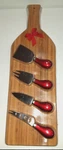 Farberware Bamboo Cutting Board Cheese Knife Set Five Pieces Brand New!. Fixed Price $19.99.