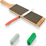 Lavoda Leather With Polishing Compound, Knife Stropping Kit For Sharpening. Fixed Price $32.06.