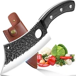6.3" Cleaver Butcher Knife Sharp Full Tang With Sheath For Home Outdoor Bb. Fixed Price $44.30.