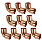 10-PACK Procuru Made Usa Copper 3/4-INCH 90-ELBOW Cxc Sweat, Lf Certifie.... Fixed Price $27.89.
