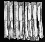 New Lenox Butterfly Meadow 2009 Stainless 8 Dinner Knives 1/4" Wrappers. Fixed Price $16.00.