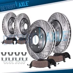 8PC Front Rear Drilled Disc Brake Rotor Pad For 2017-2024 Infiniti Q50 Q60. Fixed Price $207.36.