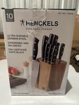 Zwilling J.a. Henckels Forged Triple Rivet 10-PIECE Knife Block Set Used. Fixed Price $39.99.