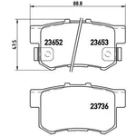 Brembo Rear Brake Pad Set (2 Wheels On 1 Axle) /. Fixed Price $48.16.