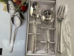 Mikasa Classico Satin - 2 Piece Hostess Set With Bonus Serving Fork New. Fixed Price $29.99.
