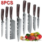 Knife Ultra Sharp Kitchen Set 8-PIECE Stainless Steel Chefs. Fixed Price $66.49.