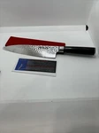 Amszl Japanese Chef 7 Inch Santoku VG10 Steel Damascus Knife.... Fixed Price $64.99.
