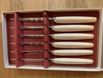 Regent Sheffield Stainless Steel Forever Sharp 6 Pc. Steak Knife Set. Fixed Price $9.95.