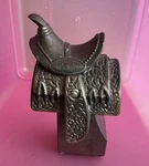 Western Horse Saddle Die Cast Metal Collectible Pencil Sharpener. Fixed Price $15.00.