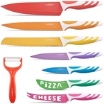 Chopmate Color Stainless Steel Non-stick Ceramic Coated 8 Piece Kitchen Knife. Fixed Price $30.19.