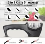 Knife Sharpener 3 Stage Professional System Polish Sharpening Kitchen Tool New. Fixed Price $8.28.
