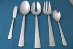 Oneida Tiramisu Serving (5PC Set) Tablespoon Pierced Fork New 18/10 Vietnam. Fixed Price $32.50.
